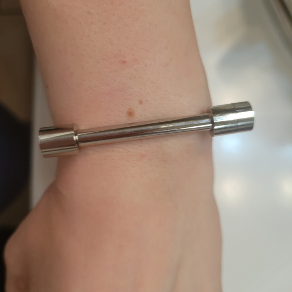 Bracelet Bangle Bar Screw Shackle Novelty High Polished Stainless Steel Jewelry - Picture 3 of 6